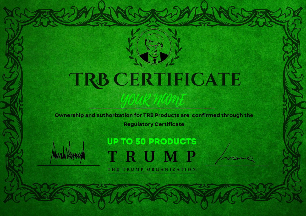 trb regulatory certificate