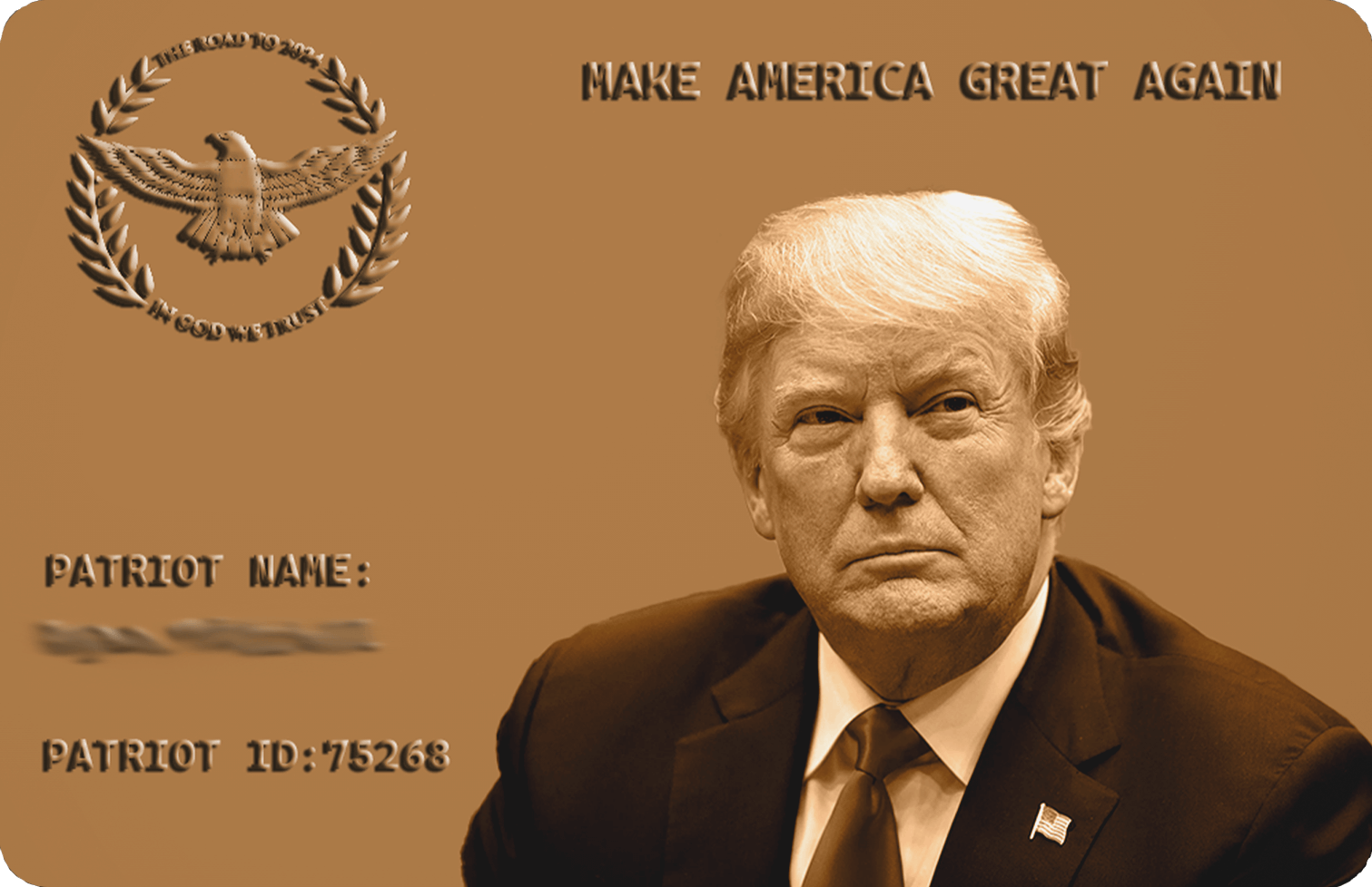 trump bronze card