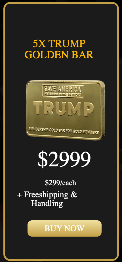 trump gold bar 5x